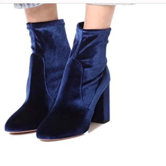 Aquazzura So Me Velvet 85mm Bootie - Picture 2 of 4